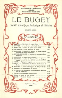 Revue Le Bugey n72