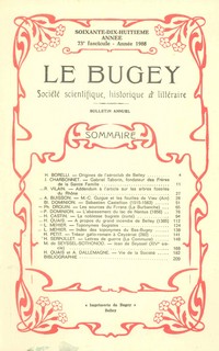 Revue Le Bugey n 73