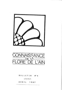 Bulletin n4 Connaissance de la flore de lAin